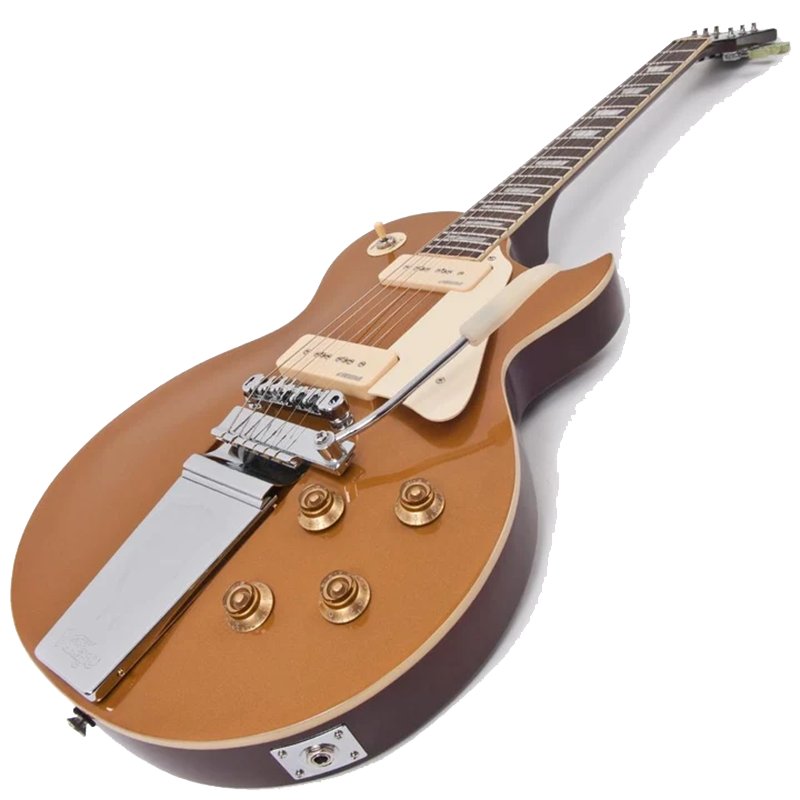 Vintage® V100 Midge Ure Signature Guitarra Eléctrica Les Paul® | Gold Top