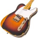 Vintage® V59 Gastada Guitarra Eléctrica Tele® | Sunburst
