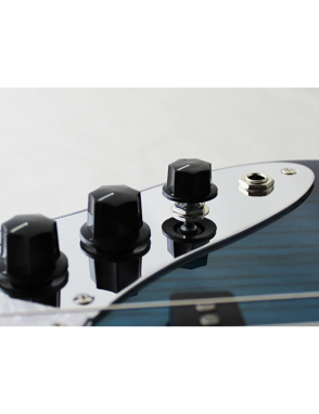 FGN® Neo Classic NJB100MBAHV Bajo Eléctrico 5 Cuerdas Funda | See-Thru Blue Burst