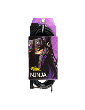 Santo Angelo® NINJA 3.05m Cable Instrumentos Plug ¼" Recto a Plug ¼" L 90° OFHC