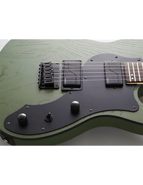 FGN® ILIAD J-Standard JIL3 ASH-DE664-R Guitarra Eléctrica Telecaster® Style Funda Premium | Open Pore Olive Green