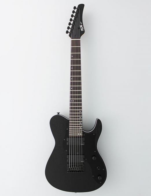FGN® JIL7 Guitarra Eléctrica 7 Cuerdas J-Standard ILIAD ASH-DE-R Telecaster® Style | Funda | Color: OPB Open Pore Black