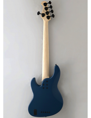 FGN® JMJ53 Mighty Jazz ASH-DE-M Bajo Eléctrico 5 Cuerdas Funda Premium | Open Pore Blue