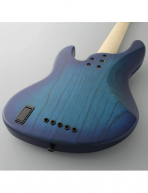 FGN® JMJ53 Mighty Jazz ASH-DE-M Bajo Eléctrico 5 Cuerdas Funda Premium | Open Pore Blue