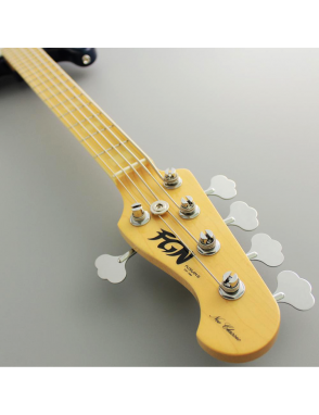FGN® Neo Classic NJB100MBAHV Bajo Eléctrico 5 Cuerdas Funda | See-Thru Blue Burst