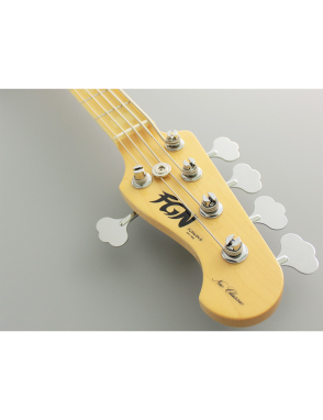 FGN® Neo Classic NJB100MBAHV Bajo Eléctrico 5 Cuerdas Funda | Vintage Natural