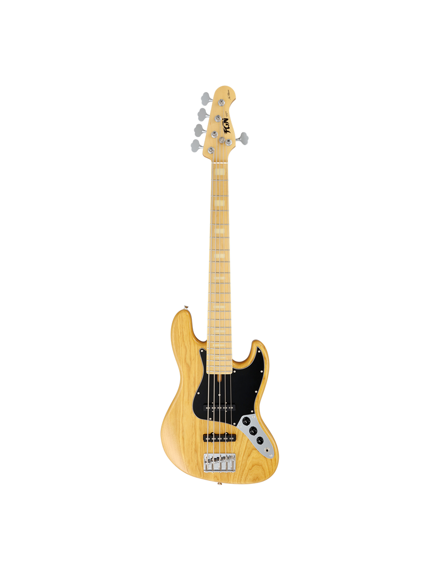 FGN® Neo Classic NJB100MBAHV Bajo Eléctrico 5 Cuerdas Funda | Vintage Natural