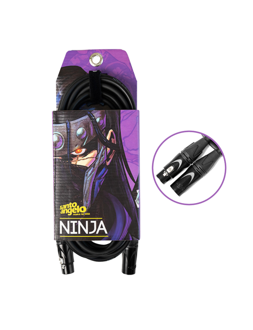 Santo Angelo® NINJA LW 3.05mt Cable Micrófono XLR a XLR OFHC