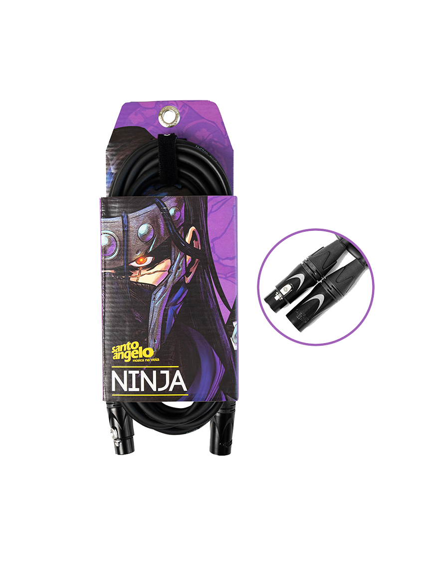 Santo Angelo® NINJA LW 7.62mt Cable Micrófono XLR a XLR OFHC