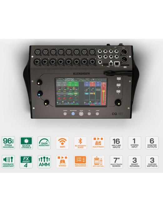 Allen & Heath CQ-18T Mixer Digital 18In 8Out