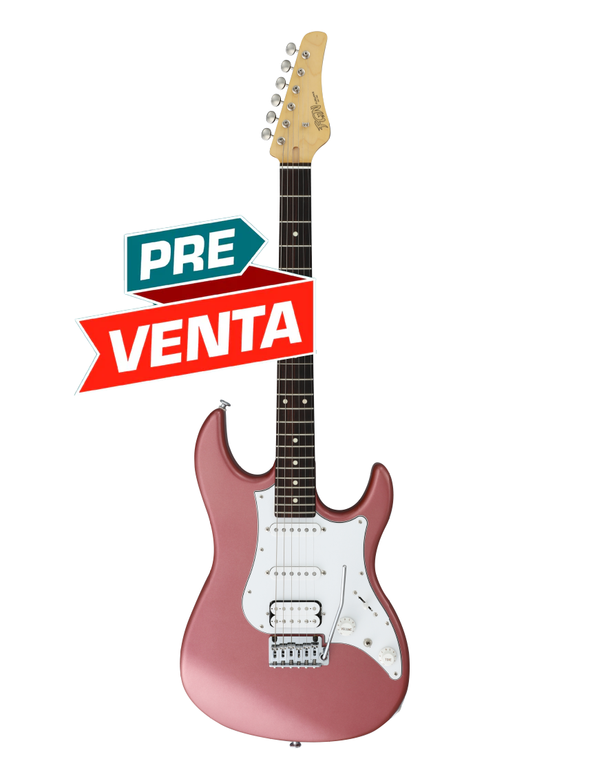 FGN® JOS TDR Guitarra Eléctrica J-Standard ODYSSEY Stratocaster® Style | Funda | Color: BGM Burgandy Mist
