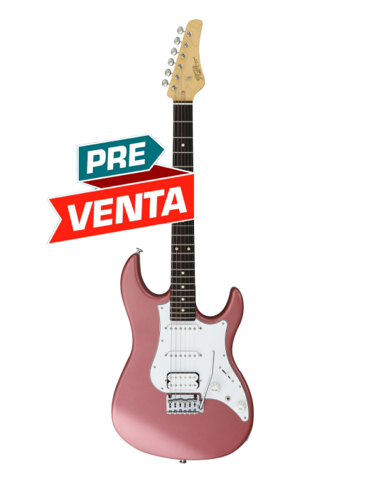 FGN® JOS TDR Guitarra Eléctrica J-Standard ODYSSEY Stratocaster® Style | Funda | Color: BGM Burgandy Mist