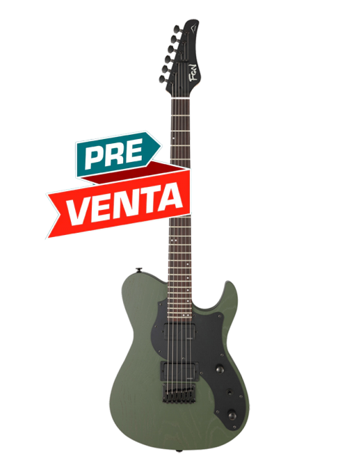 FGN® ILIAD J-Standard JIL3 ASH-DE664-R Guitarra Eléctrica Telecaster® Style Funda Premium | Open Pore Olive Green