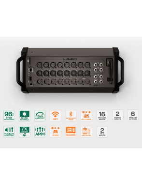 Allen & Heath CQ-20B Mixer Digital 18In 8Out Rackeable