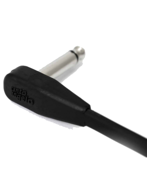 Santo Angelo® FLATCONN 15cm Cable Pedal Plug ¼" 90° a Plug ¼" 90° OFHC