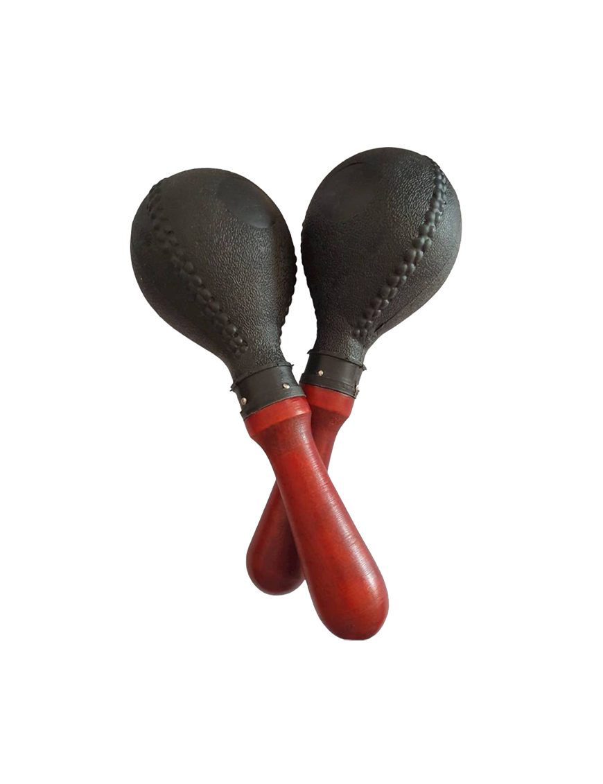 GCR® M9 Maracas Grande Mango Madera Par