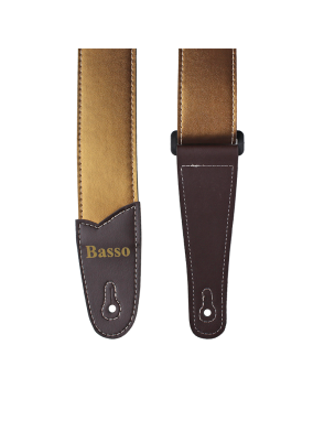Basso® Chrome Line Gold Correa Guitarra 5cm Largo: 145cm