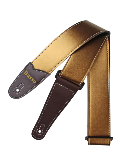 Basso® Chrome Line Gold Correa Guitarra 5cm Largo: 145cm