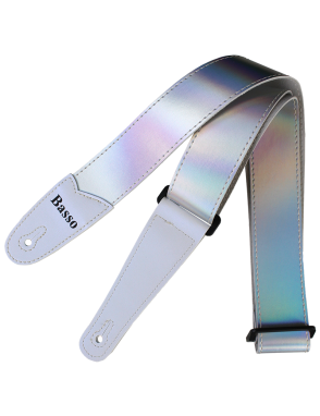 Basso® Chrome Line Sillver Correa Guitarra 5cm Largo: 145cm