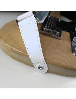 Basso® Chrome Line Sillver Correa Guitarra 5cm Largo: 145cm
