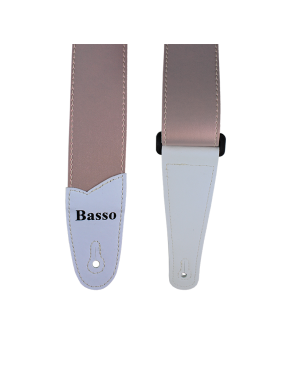 Basso® Chrome Line Rose Correa Guitarra 5cm Largo: 145cm