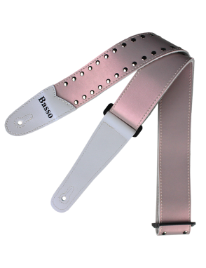 Basso® Chrome Spark Line Rose Correa Guitarra 5cm Largo: 145cm