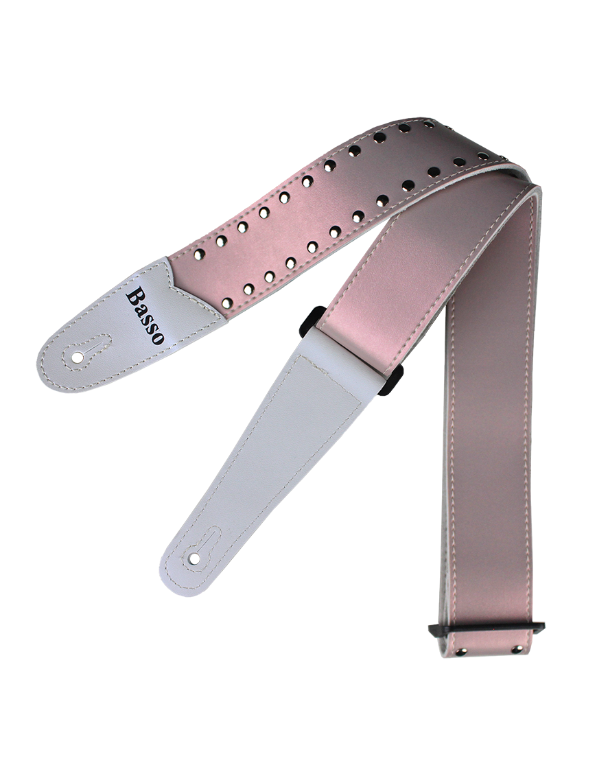 Basso® Chrome Spark Line Rose Correa Guitarra 5cm Largo: 145cm