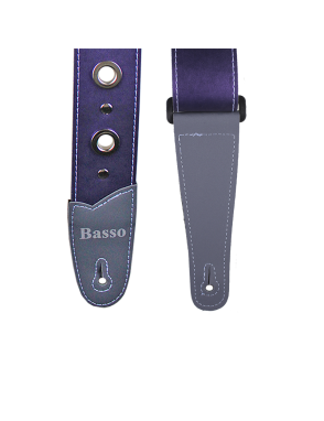 Basso® Chrome Urban Line Purple Correa Guitarra 5cm Largo: 145cm