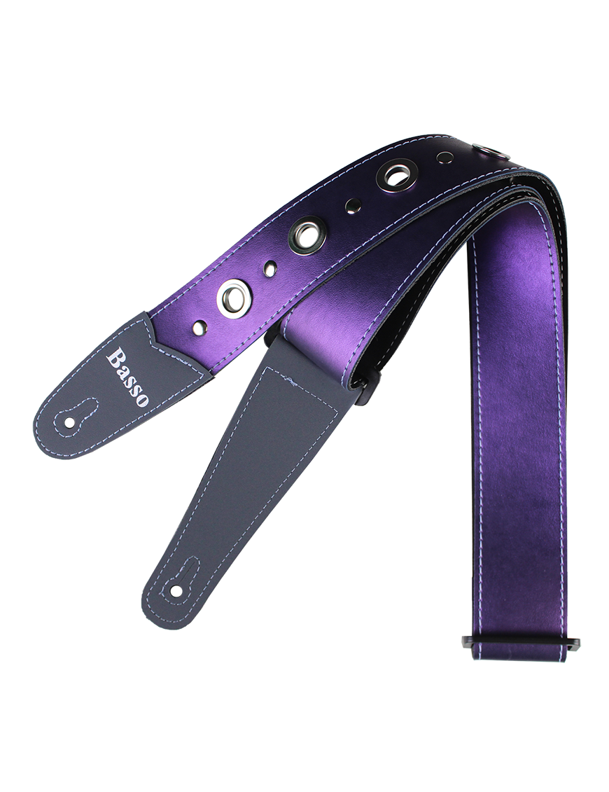 Basso® Chrome Urban Line Purple Correa Guitarra 5cm Largo: 145cm