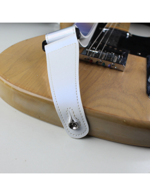 Basso® Chrome Urban Line Silver Tornasol Correa Guitarra 5cm Largo: 145cm