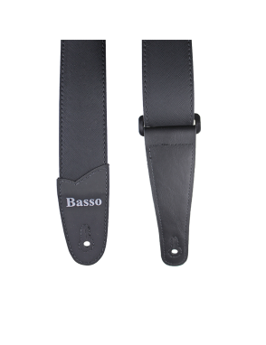 Basso® Wood Line Black Correa Guitarra 5cm Largo: 145cm