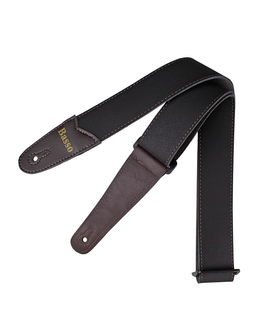 Basso® Wood Line Dark Brown Correa Guitarra 5cm Largo: 145cm