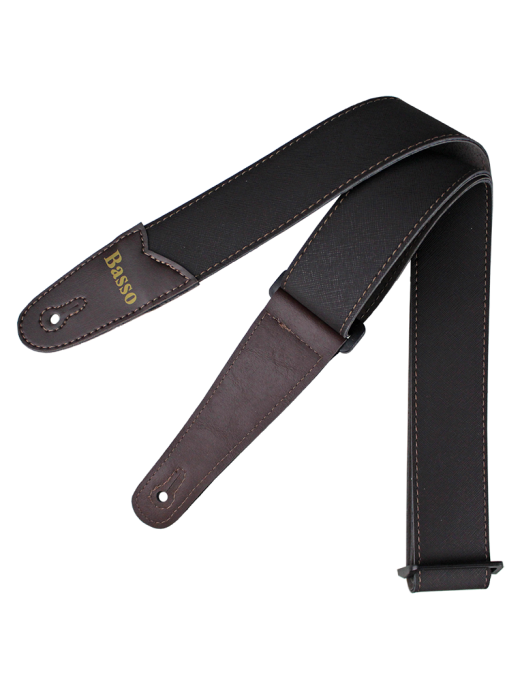 Basso® Wood Line Dark Brown Correa Guitarra 5cm Largo: 145cm