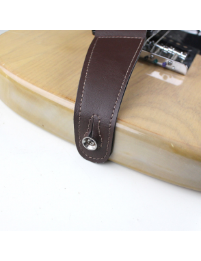 Basso® Wood Line Brown Correa Guitarra 5cm Largo: 145cm