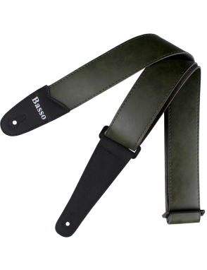 Basso® Vintage Line Moss Green Correa Guitarra 5cm Largo: 145cm