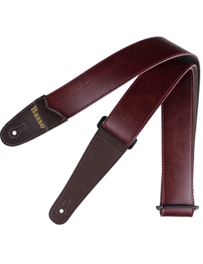 Basso® Vintage Line Burgundy Correa Guitarra 5cm Largo: 145cm