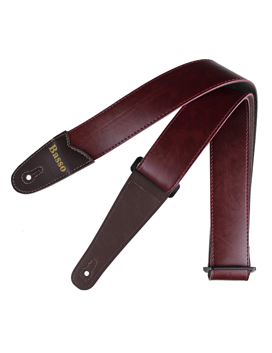 Basso® Vintage Line Burgundy Correa Guitarra 5cm Largo: 145cm
