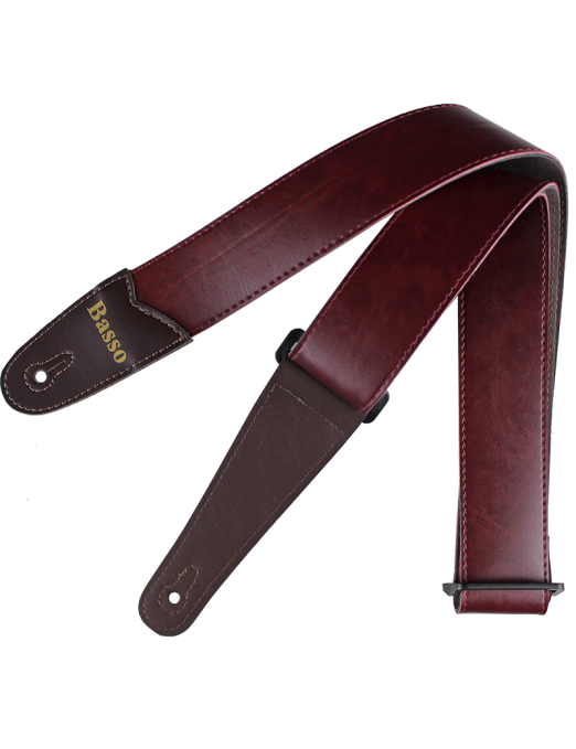 Basso® Vintage Line Burgundy Correa Guitarra 5cm Largo: 145cm