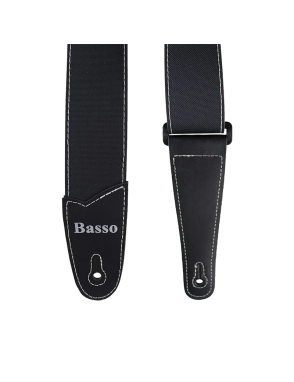 Basso® Oceanic Line Black Correa Guitarra 5cm Largo: 145cm
