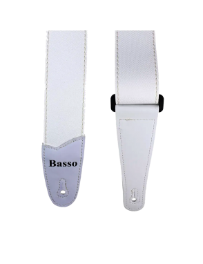 Basso® Oceanic Line White Correa Guitarra 5cm Largo: 145cm