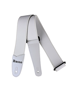 Basso® Oceanic Line White Correa Guitarra 5cm Largo: 145cm