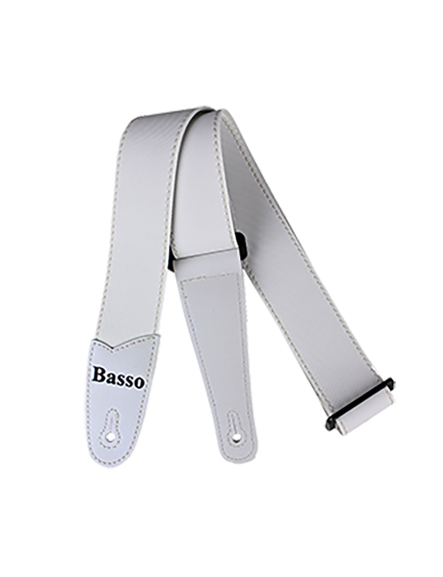 Basso® Oceanic Line White Correa Guitarra 5cm Largo: 145cm