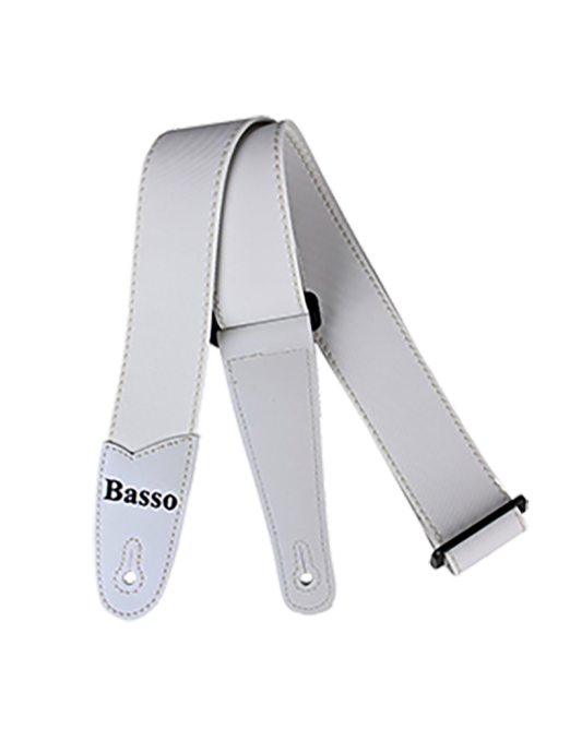 Basso® Oceanic Line White Correa Guitarra 5cm Largo: 145cm