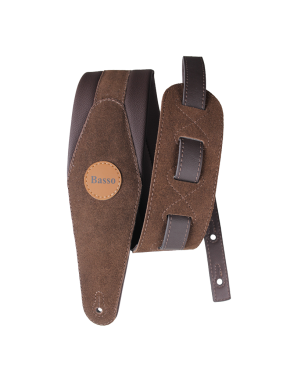 Basso® Original Gamuza Correa Bajo 9 cm Largo: 145cm Café