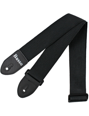Basso® Nylon Negro Correa Guitarra 5cm Largo: 150cm