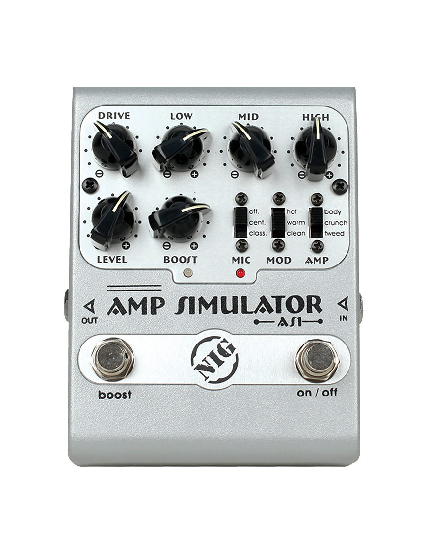 NIG® AS1 Pedal Efectos Guitarra Eléctrica Amp Simulator
