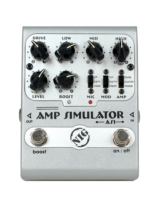 NIG® AS1 Pedal Efectos Guitarra Eléctrica Amp Simulator