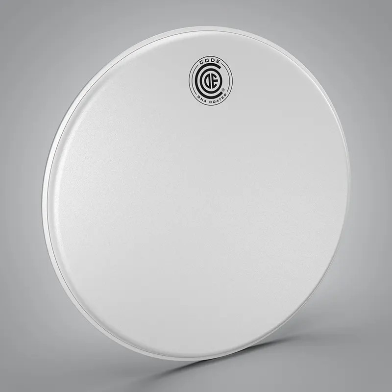 CODE Drumhead® DNA  14" Blanco Parche Tom 14" Coated Poroso  1-Capa 10-mil