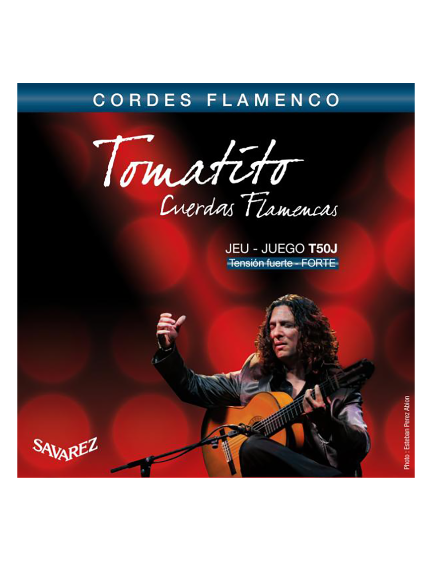 SAVAREZ® T50J Cuerdas Guitarra Flamenca Nylon Tomatito Tensión Alta