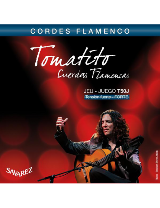 SAVAREZ® T50J Cuerdas Guitarra Flamenca Nylon Tomatito Tensión Alta